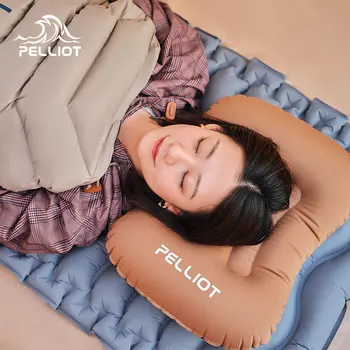 Travesseiro inflável acampamento ao ar livre almofada de viagem Portátil camping pescoço proteção travesseiro Prima nap de almofadas de ar