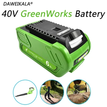 40V 18650 Li-ion Bateria Recarregável 40V 6000mAh para GreenWorks 29462 29472 29282 de G-MAX GMAX Cortador de grama Ferramentas de Potência da Bateria