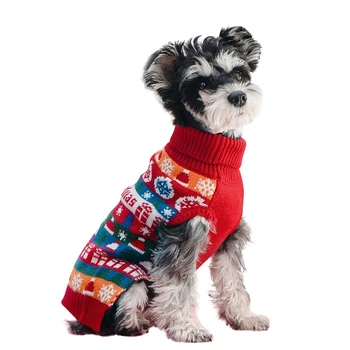 Inverno Quente Cão-Roupas para Pequenas e Médias Cães de Malha Gato Suéter de Natal do animal de Estimação Roupas para Chihuahua Bulldogs Cachorro Mascote
