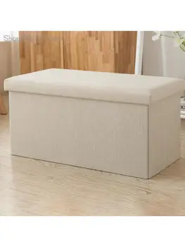 Retângulo de armazenamento de fezes de Armazenamento de fezes pode ser usado para sentar-se em adultos sofá fezes Mudar de sapatos fezes Domésticos caixa de armazenamento para armazenar