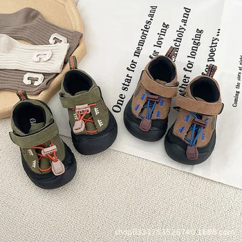 Bebê de Primavera e de Outono Nova de 1 a 3 Anos de Meninos Calçados Esportivos Meninas Casuais Sapatos de Criança