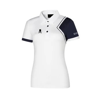 Verão do Golf T-shirt Mulher Manga Curta de Secagem Rápida, Respirável e resistente ao Desgaste, Anti Pilling Camisa de Polo de Golfe Exterior Desgaste
