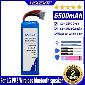 HSABAT PK3 6500mAh Bateria para LG PK3 sem Fio bluetooth alto-falante Baterias