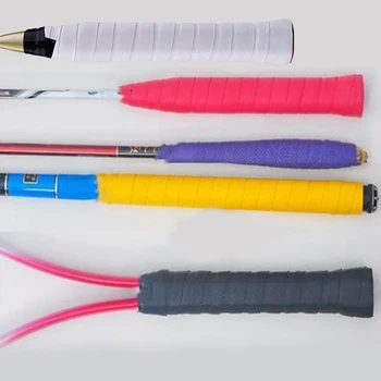 Raquete De Badminton De Bandagem Anti Derrapante Suor Secar Tênis Absorvida Envolve Toque Pegas De Raquete Overgrip Sweatband Do Esporte Acessórios