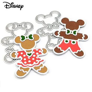 Natal Gingerbread Corte de Metal Morre Stencils para DIY Scrapbooking/Álbum de fotos da Disney Decorativos em Relevo o Papel de Diy Cartões