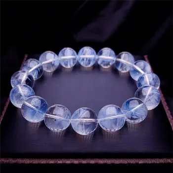 1 Pc Fengbaowu Melhor Qualidade Natural Da Pena Azul Agulha Rutilated Cristal De Quartzo Pirâmide Agulha Anjo Pena Rutilated Pulseira