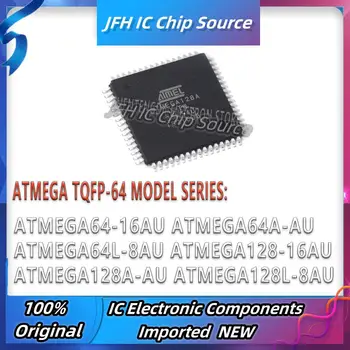 ATMEGA64-16AU ATMEGA64A-AU ATMEGA64L-8AU ATMEGA128-16AU ATMEGA128A-AU ATMEGA128L-8AU ATMEGA IC Chip MCU TQFP-64 Estoque