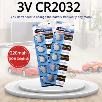 5-20pcs Original Cr2032 Dl2032 Ecr2032 Br2032 Cr 2032 2032 3v de Lítio Botão de Célula tipo Moeda de Bateria de Longa Duração Para os Relógios brinquedos