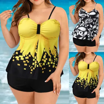 Mulheres Dividir Maiô Digital Bikini Terno Pulseira Banho De Impressão Do Conjunto Ajustável De Moda Praia Biquini Swimwears Tankinis Conjunto