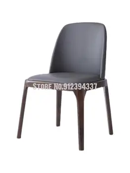 Nordic sólido de madeira cadeira de jantar a luz de luxo Europeu soft bag casual simples café do hotel braço encosto da cadeira de designer