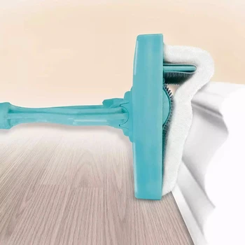 Alça longa Escova de Limpeza de Rodapé, Basta Deslizar e Poeira Extensível Microfibra de Limpeza da Escova Rotativa da Cabeça de Banho