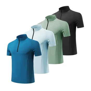 Desporto T-Shirt Feminina Rápido-Seca Mangas Curtas Atlético Executando Camisa de Treino Homens Suor Wicking Umidade Superior