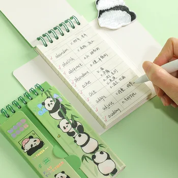 Panda bonito Mini Palavra do Livro Caderno de 80 Folhas do Caderno para o Aprendizado de Idiomas do Pocket Word Livro para o Aluno da Escola de Bonito papel de carta