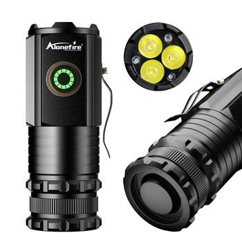 X22 3x de Led de Alto brilho Mini Lanterna elétrica do Tipo-C Recarregável USB 18350 Portátil Mochila, Lanterna de Bolso Casa ao ar livre, Trabalho de Reparação Automóvel