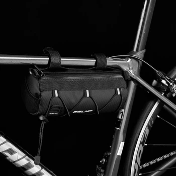 Bicicleta Bolsa Reflexiva de Bicicleta Cabeça Pack Design de Malha Multifuncional Triângulo Bolsa Multi-bolso Trave Bolso para MTB Ciclo