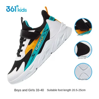 361 Grau de Sapatos de Crianças Meninos Correndo garoto Sapatos de Malha Respirável Meninas Tênis 2023