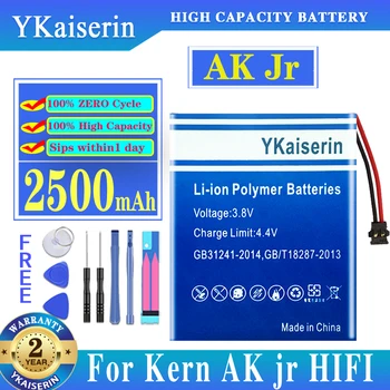YKaiserin Bateria de 2500mAh para IRiver Astell & Kern AK Jr Jogador Batteria + Free Tools