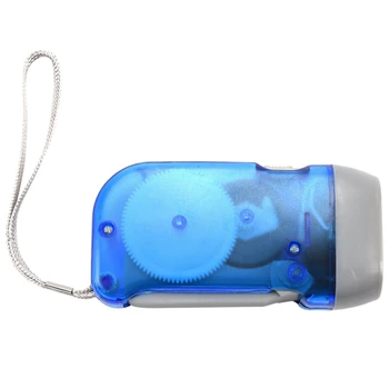 5X de Mão-Prima Lanterna LED Lanterna de Dínamo Mini Lanterna elétrica do DIODO emissor de Emergência Home Lanterna de Dínamo Lâmpada