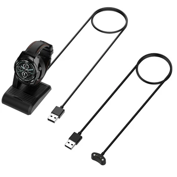 Dock Carregador Suporte Adaptador Smartwatch Cabo de Carregamento USB Suporte para Ticwatch Pro 5/X/3/Ultra/LTE/E3 Smart Watch Pro5 Acessórios