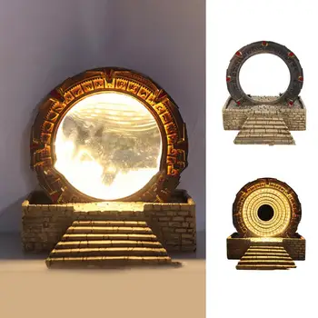A Lâmpada da noite da Moda Stargate Atlantis Lâmpada de Mesa Anti-deformar a Luz da Noite de Multi Lâmpadas de LED Luz da Tabela para a Sala de