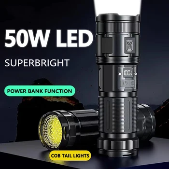 XHP90 Recarregáveis LEVOU Lanterna com display Digital 12000 Lúmens Elevados Zoomable Lanterna de Emergência Acampamento Queda de Energia