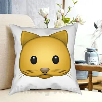 Gato bonito Travesseiro Impresso Casa Macio DIY fronha de Gato Animal Animais Mamíferos Pet Gatinho Kitty Bonito Legal Facebook