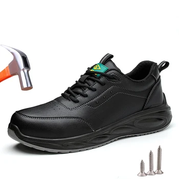 Calçados de segurança Homens Anti-quebra, Anti-punctura de Proteção do Trabalho Tênis Confortáveis Sapatos de Trabalho Indestrutível Botas de Segurança do Trabalho
