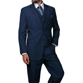 2023 homens bonitos ternos Atacado - azul-Escura/personalizado de casamento personalizado homens de terno para o noivo/melhor armadura do homem de vestido (jakcet + calça
