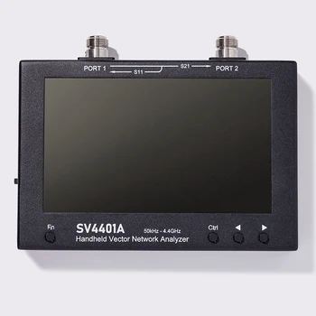 SV4401A de Toque de 7 polegadas LCD 50KHz~4.4 GHz Analisador Vetorial de Rede HF VHF UHF Antena Analisador de Atualização de NanoVNA VNA do CE do FCC