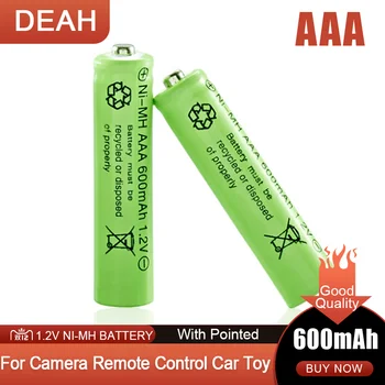 1-4PCS 1,2 V 600mAh AAA Ni-MH Bateria Recarregável Para Câmera DIODO emissor de Luz de Brinquedo MP3 máquina de Barbear Controle Remoto Substituir a Bateria de Lítio 3A