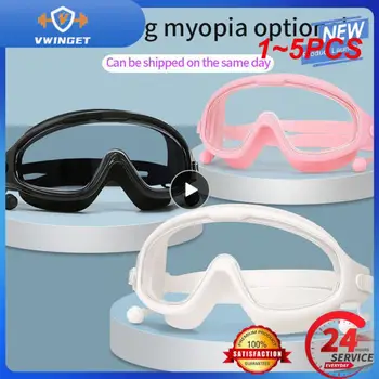1~5PCS Natação Miopia Prescrição de Óculos de Natação Máscara Anti-Nevoeiro Opitical Transparentes de Natação do Google