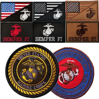USMC Patches Patch Bandeira de Forças Especiais Tático Braçadeira de Tecido Adesivos Militar Mochila Acessório Adesivos