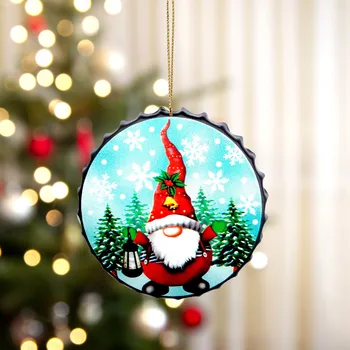 Natal Tampa De Garrafa Sem Rosto Idosos Pingentes Decorações Para Árvores De Natal Pingentes Decoração Home