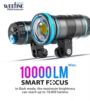 Weefine Wf074 Inteligente 10000 Lumens Super Brilhante Luz de Vídeo Mergulho Lanterna Tocha de Fotografia Subaquática Impermeável 100M