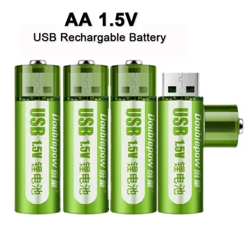 1.5 V AA 1800mWh bateria recarregável USB AA recarregável li-ion bateria para controle remoto de rato pequeno ventilador Elétrico do brinquedo bateria