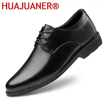 Novo Escritório Confortável Sapatos masculinos Casuais Sapatos de Homem de Alta Qualidade Artesanal de Couro Genuíno Lace Up de Luxo Oxford Calçado