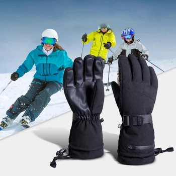 Luvas de Esqui de inverno para Homens, Mulheres Impermeável Inverno Quente Luvas Touchscreen Dedos de Neve, Luvas de Esqui e Snowboard, Luvas