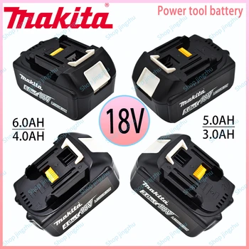 100% Original 18V Makita 3.0/4.0/5.0/6.0 Ah Recarregáveis Ferramenta de Energia Bateria Com LED de Bateria de íon de Lítio BL1860B BL1830 BL1850