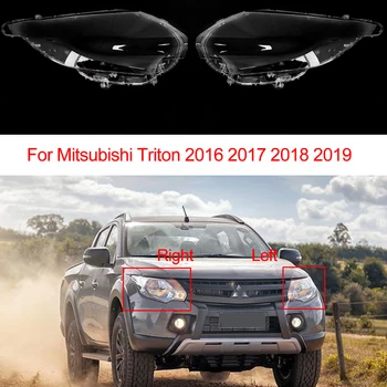 Para Mitsubishi Triton 2015-2019 Farol Dianteiro Do Carro Da Tampa Da Lente Farol Caso Transparente Abajur De Vidro Tampa Da Luz Da Lâmpada Shell