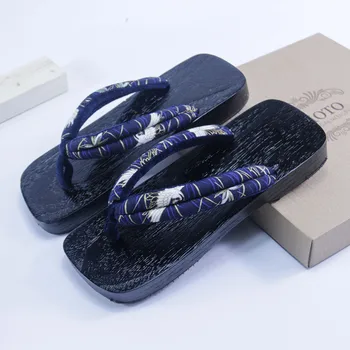 Homens Sapatos De Cabeça Quadrada De Moda Clipe De Dedo Do Pé De Flip Flop Japonês Tamancos Legal Flip Flop