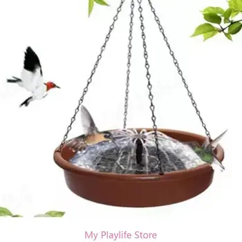 Pássaro Alimentadores para Fora Banhos do Pássaro para ao ar Livre, Plataforma de Sementes de Bandeja para Pendurar Água movido a energia Solar Bacia para Jardim ao ar livre
