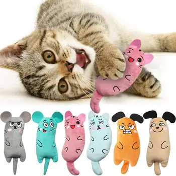 O Brinquedo Do Gato Dentes De Moagem De Catnip Da Forma Do Rato De Mascar Garras Polegar Mordida De Gato Hortelã Brinquedos Do Gato Gato Acessórios Gatos Engraçados Pouco Travesseiro