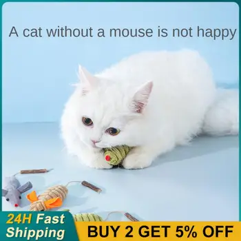 Pelúcia Simulação Mouse Interativo Rato De Brinquedo Gatos Brinquedos Com Catnip Ratos Coloridos De Pelúcia Rato De Brinquedo Macio