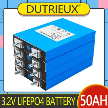 GRAU de 3,2 V Lifepo4 50Ah Bateria Recarregável de Lítio de Fosfato de Ferro Batteri DIY RV Carrinho de Golfe Sistema de Energia Solar Cell Pack