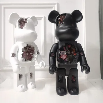 Mais De 400% De Urso Violento Urso Estátuas De Corrosão Crystal Bear Figuras Figuras De Coleções De Boneca Na Moda Casa Decoração Presente