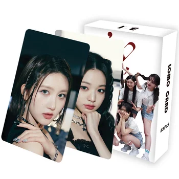 KPOP 55 Peças/Set IVE O 1º ÁLBUM LOMO Cartão de Wonyoung Gaeul Álbum Cartão Menina do Grupo 11 Fã Presente Favorito de Impressão de cartão Postal
