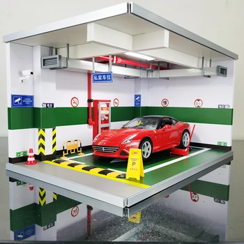 Simulação 1: 18 modelo de carro de exibição de estacionamento modelo de carro carro carro modelo modelo modelo de automóvel, parque de estacionamento subterrâneo