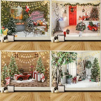 Natal tapeçaria presente de Ano Novo quarto dormitório de parede decoração da arte do pano de fundo de sala de estar e quarto a decoração home