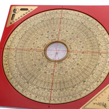 Profissional Geomântica Chinês Compass Fengshui Ferramenta De Coleções De Ouro