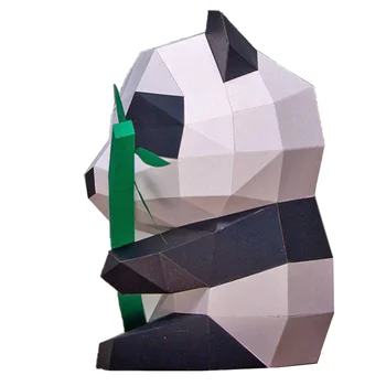 Luz 3d Puzzleationationsations Animal de Papel em 3d Modelo de Enfeite de Brinquedos de DIY Animal de forma Artesanal Origami